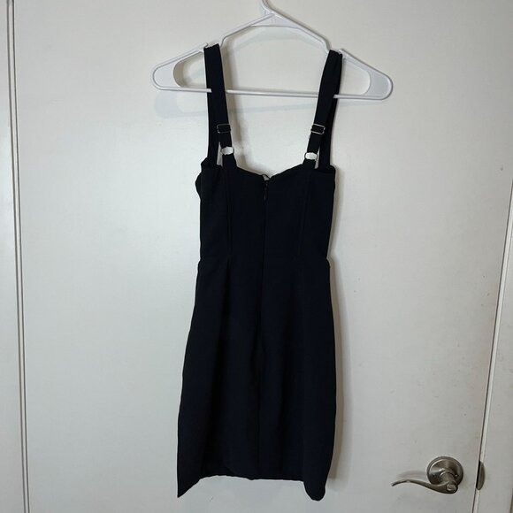Ladies Oh Polly Corset Dress Size 8 Black Boned Going Out Mini Dress 2 - Picture 4 of 8